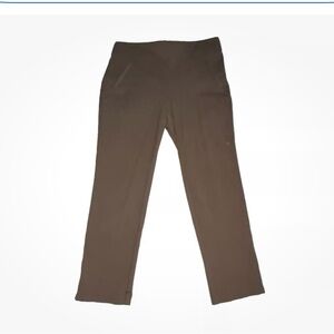 Chicos 1 Pants Fabulously Slimming 8 US 31 waist Ankle Pull on Brown Stretch